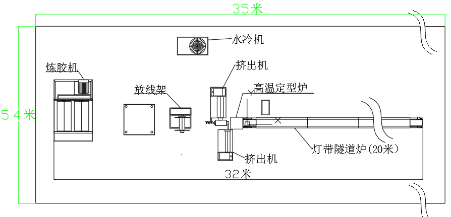  LED軟燈帶硅膠擠出生產(chǎn)線 